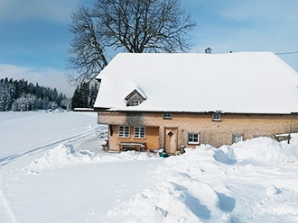 Das Untere Schanzenhäusle im Winter