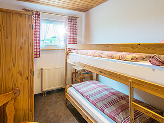 Schlafzimmer Nr. 3 mit Etagenbett